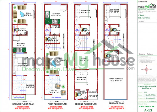 400Sqft Exterior Elevation Design