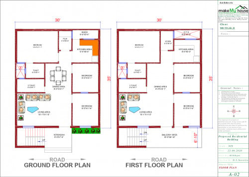 30x32 House Plan Architecture Design Naksha Images 3d Floor Plan Images Make My House Completed Project