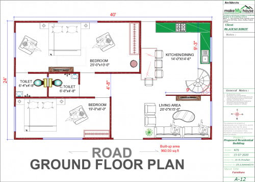 24x40 West Facing Vastu House Plan House Plan And Designs, 55% OFF