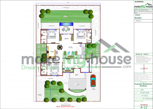 double storey house plan