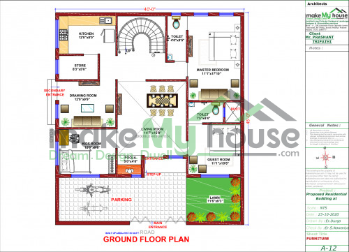 double storey house plan