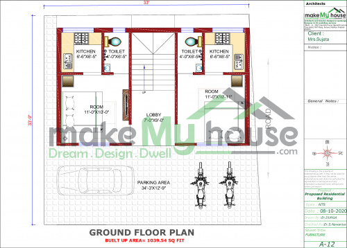 3 storey house elevation plan