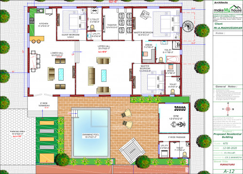House Design With Swimming Pool Architecture Design Naksha Images 3d Floor Plan Images Make My House Completed Project