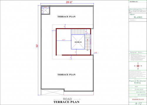 3 storey house elevation plan