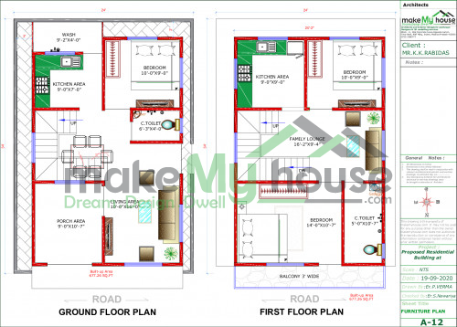 Triplex house elevation design