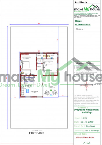 Duplex side elevation