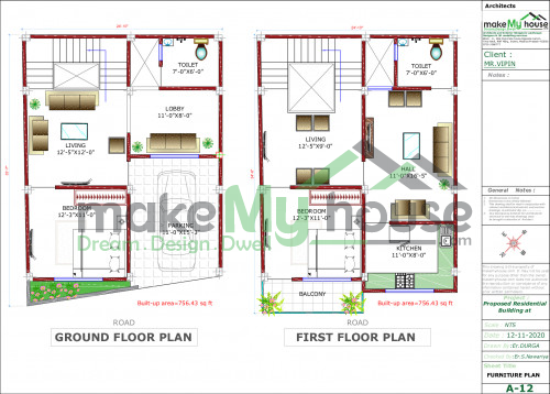 modern house plan elevation