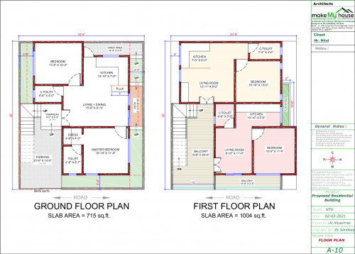 3036 House Plan 1080 Sqft Floor Plan Triplex Home Design 6051 