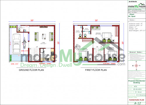 30x25 House Plan