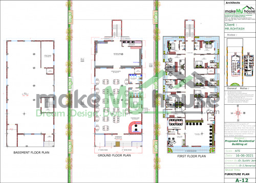 Triplex floor plan