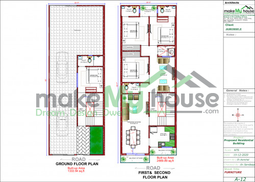 Triple storey luxury elevation 