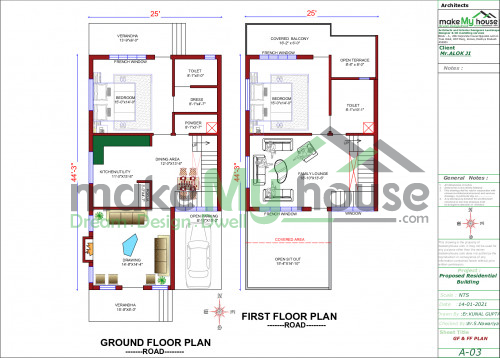 South facing house plan