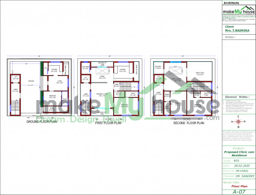 residential cum commercial building elevation