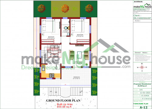 Small Residential house elevation