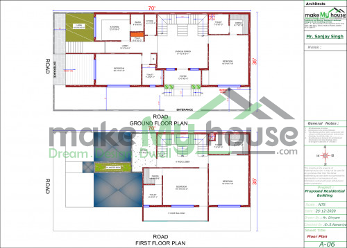 duplex 3D corner elevation