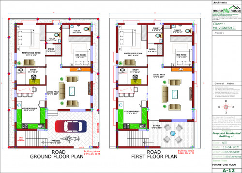 residential cum commercial floor plan