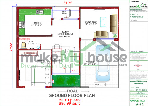 Triplex house elevation design