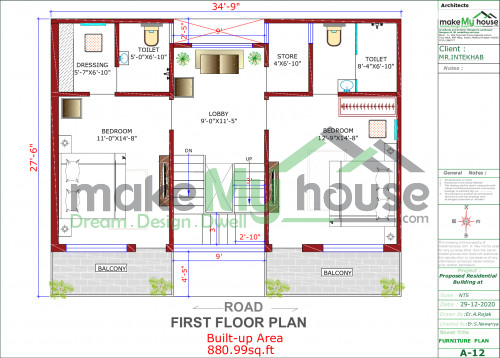 triplex house floor plan