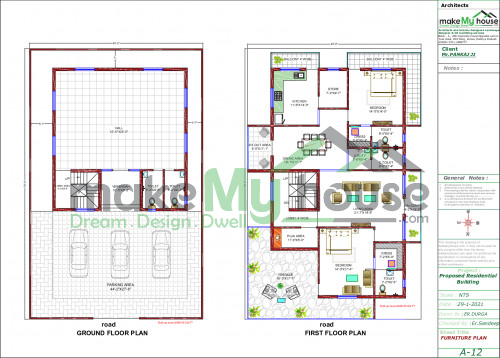 North facing floor plan