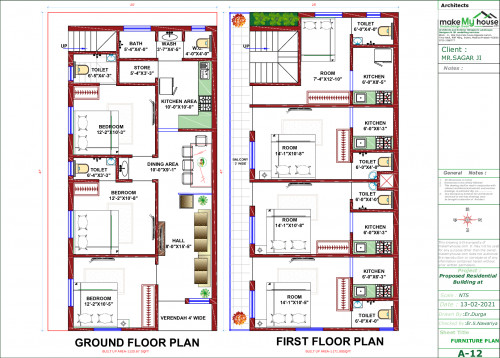 East side elevation Design