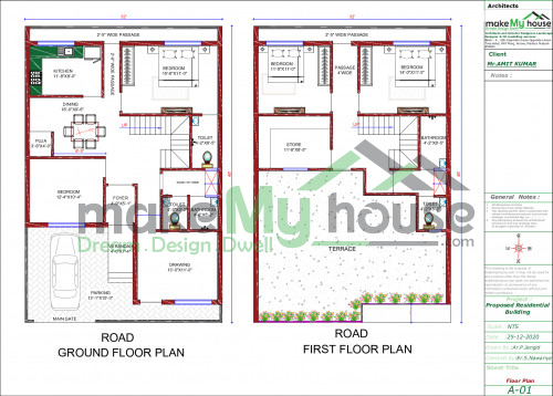 duplex 2d front elevation