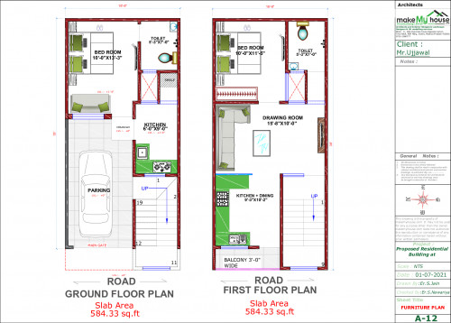 16 32 Front Elevation 3d Elevation House Elevation