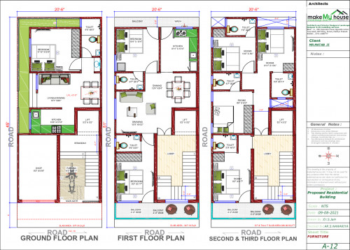 modern multistory house plan