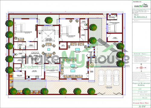 Triplex house elevation design