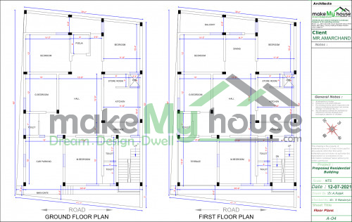 duplex residential cum commercial design