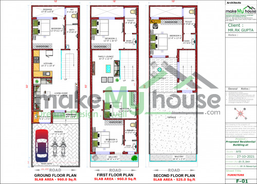 triple story house design