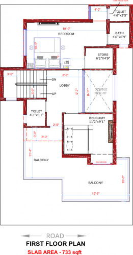 G+1 House Floor Plan