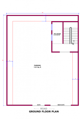 35X44 Floor Plan