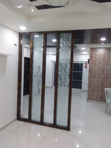 Wooden & Glass partition 