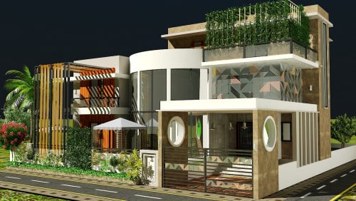 Duplex Residential House Design