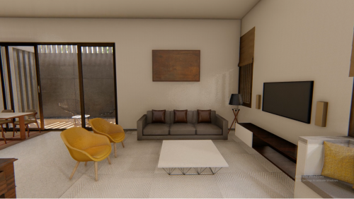 Orange house_interior  view_living room