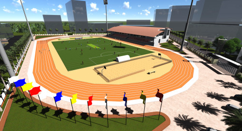 Sports Complex Top View