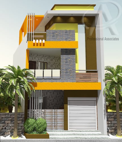 Duplex house Elevation 