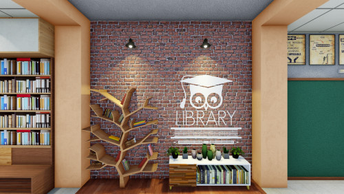 Library Wall interior