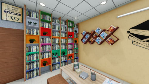 Bookshelf for Library