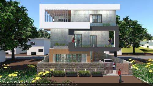 Triple storey House Design