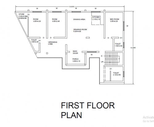 Residential floor plan 
