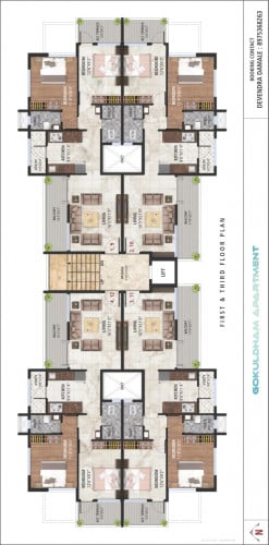 Floor plan for 4 Storey Apartment 