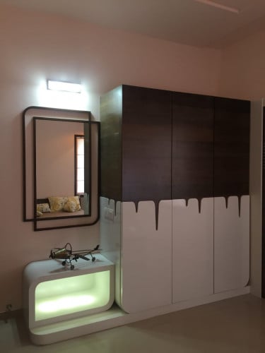 Dressing Table With Cupboard Design
