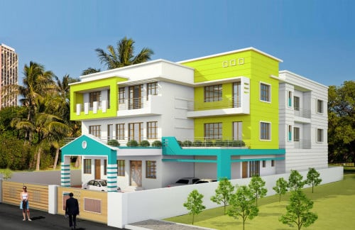 Colour Theme for House Elevation 