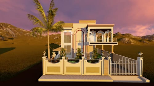 Front House elevation design
