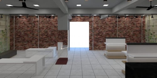 Wall Tiles Design for Showroom 