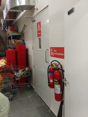 Fire Extinguisher at retail store