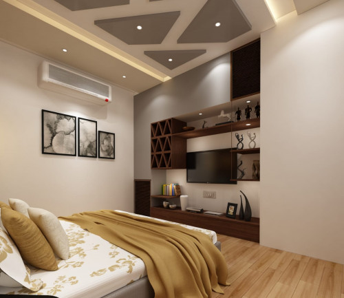 TV Unit Design For Bedroom 