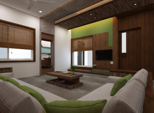 Living Room Wooden interior