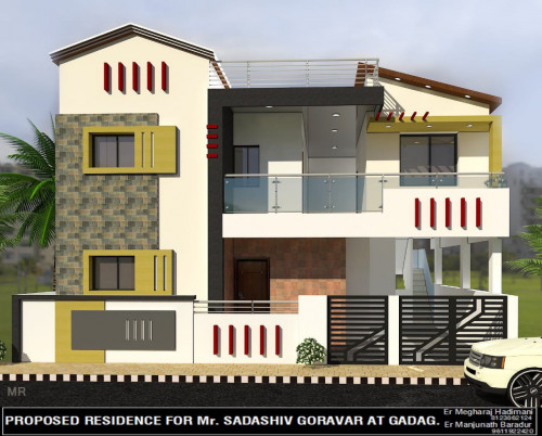 Front Elevation Design of Duplex